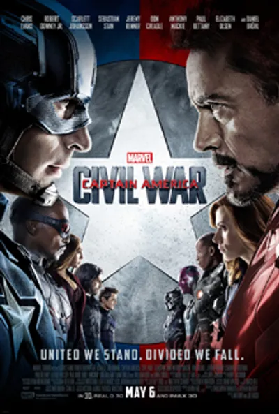 Captain America: Civil War movie cover