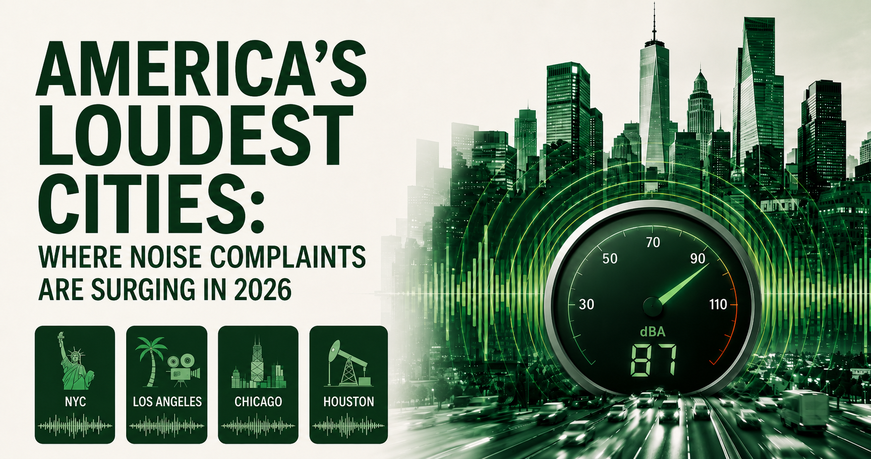 America&rsquo;s Loudest Cities: Where Noise Complaints Are Surging in 2026